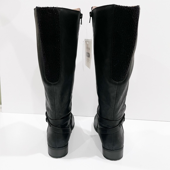 LifeStride Xtrovert Riding Boots Vegan Leather Wide Calf Black Size 8.5WIDE NEW - Picture 5 of 16